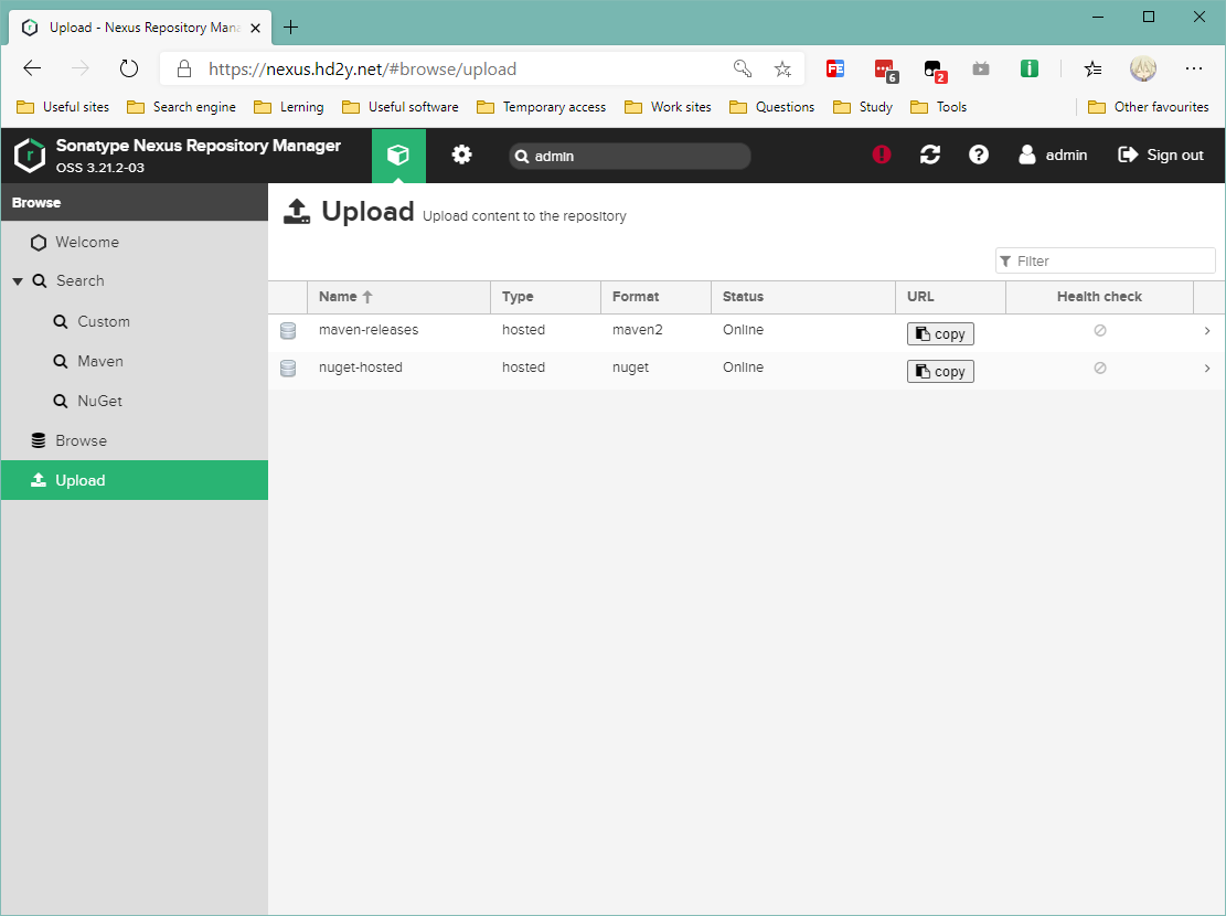 nexus upload